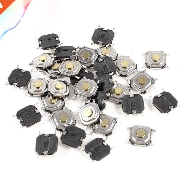 30 Pcs 5x5x1.5mm SMD Momentary 4 Pin Tact Tactile Micro Swit