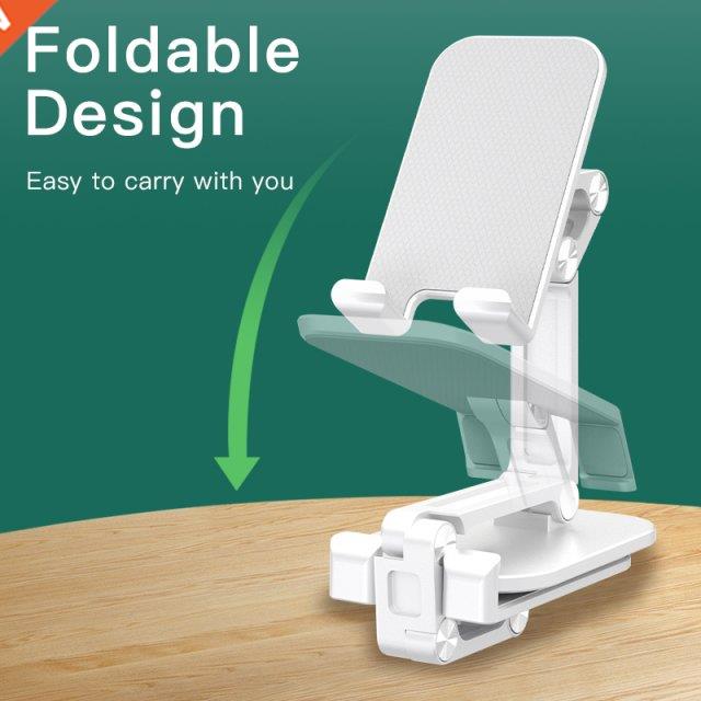 Foldable Tablet Mobile Phone Desktop Metal Stand for iPad iP