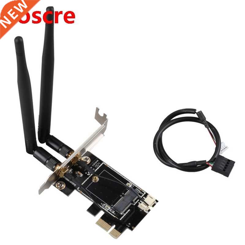 PCI-E X1 to M.2 NGFF E-Key WiFi Wireless Network Adapter Con