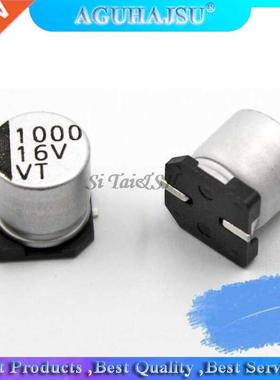 10PCS Electrolytic capacitor 16v1000uf 10*10mm SMD aluminum