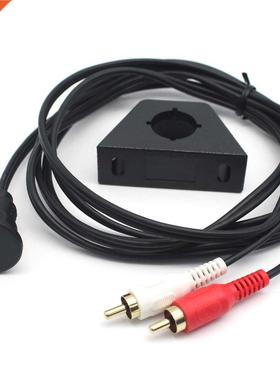 1m 2 RCA Male to .5mm Female Extention Mount, Flush Mount,