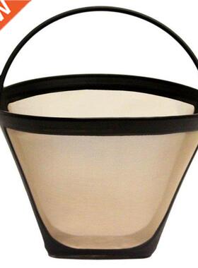 Coffee Machine Golden Stainless Steel Filter Alkali Temperat