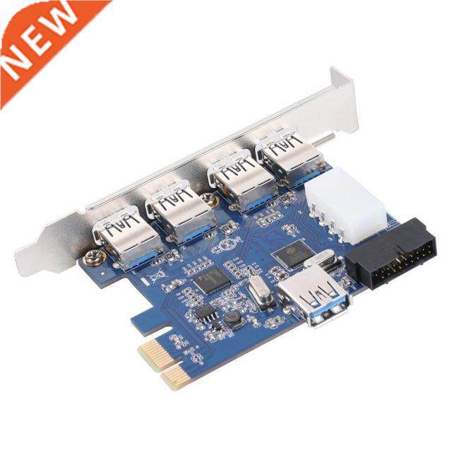 1 Set Professional 4 Port PCI-E To USB 3.0 HUB PCI Express E