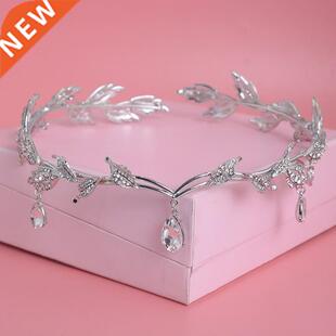 Luxury Cryal Crown Bridal Hair Accessories Wedding Rhine