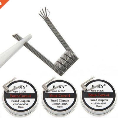 10PCS NI80 High Density Prebuilt Coils Premade CoilAtomizer