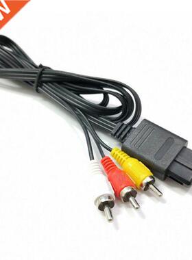 New N64 SNES Gamecube 6FT RCA AV TV Audio Video Stereo Cable