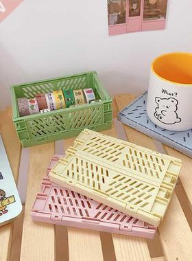 Mini Folding Plastic Storage Box Collapsible Storage Contain