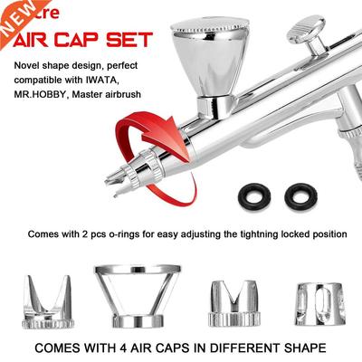 Air Cap Kit Professional Airbrush Accessory Set 4pcs Differe