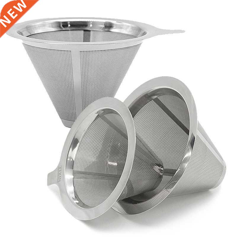 Stainless Steel Reusable Coffee Filter Cone Coffee Filters B