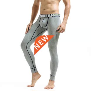 Cotton Long Pants Brand Fas Homewear Mens Male Seobean Johns