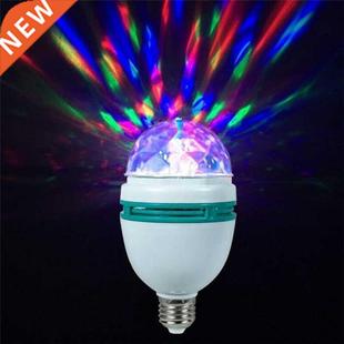 Colorful Auto Rotating Stage Disco Light E27 W RGB Lamp Bul