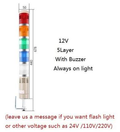 Industrial Multilayer Safety Stack Lamp LED Signal Tower Lig