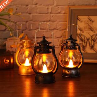 Retro Classic Kerosene Lamp Portable LED Lantern Lights Swit