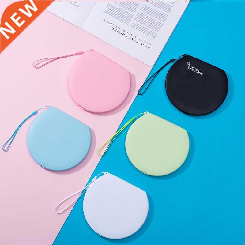 PP Mask holder box Round Save masks Box Disposable Mask Sto