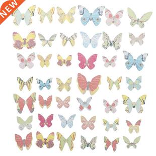 42pcs Mixed Butterfly Edible Glutinous Wafer Rice Paper Cake