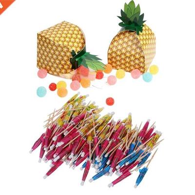 144X Paper Tropical Hawaiian Cocktail Drink Parasol Umbrella