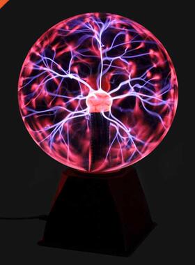 8 Inch Plasma Lamp Globe Static Night Light Touch Sound Se