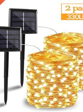50/100/200/330 LED Solar Light Outdoor Lamp String Lights Fo
