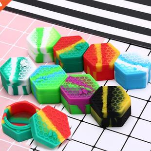 3 Styles 5ml/26ml/35ml Silicone Container Big Hexagon Silico