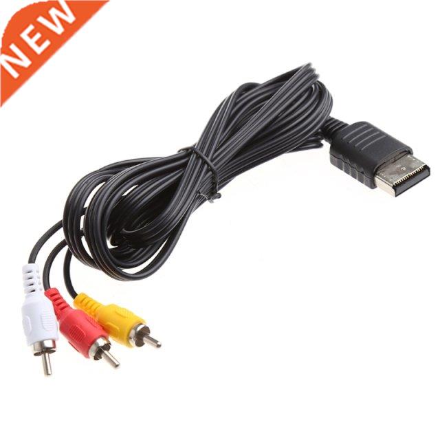 Black 1.8M/6FT RCA Audio Video AV Stereo Composite Adapter C