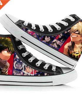Anime Bakugou Katsuki Print Shoes My Hero Academia Midoriya