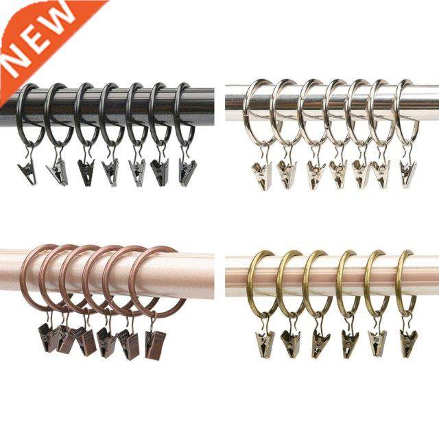 2022 New 20 Pieces Metal Curtain Clips Shower Curtain Rings