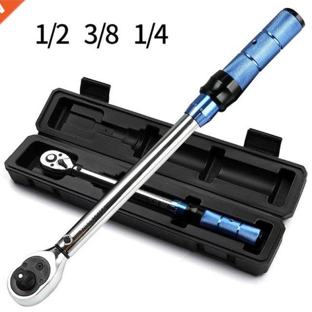 Torque Wrench 1/4 3/8 1/2 Drive Click Torque Wrench with