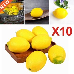Artificial Faux Lemons Decorations Limes Fruits 10pcs