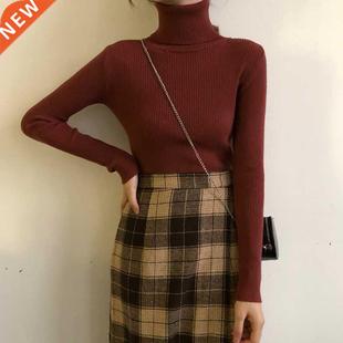 Winter Fshion ll-Mtch Turtleneck Knit Pullovers Sweter W