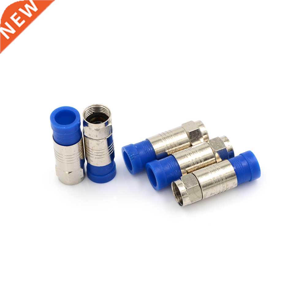 5pcs/Lot New Connector Coax Coaxial Compression Fitting F Co