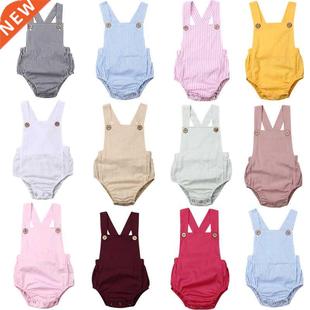 Baby Boy Girl 11Color Summer Infant Bodysuit Button Newborn