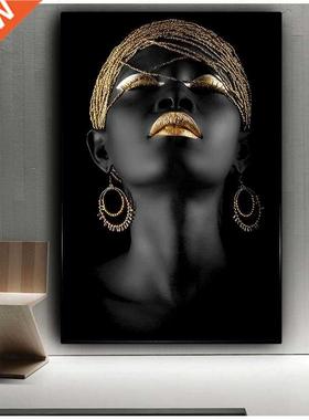 Wall Art Picture for living room Contemplator Black African