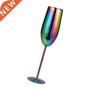 Unbreakable Stemmed Wine Glass Metal Copper Drinkware for Fo