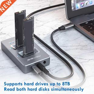 Single SSD PCI Bay Dual Docking Clone Enclosure NVMe M.2