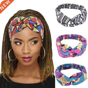 Headband for Hair Pattern Style Print Twist African Women