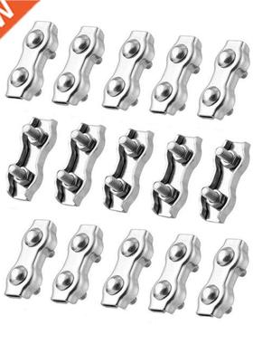 15Pcs Poly Rope Connector,Wires Splicer Wire Cable Clamp Con