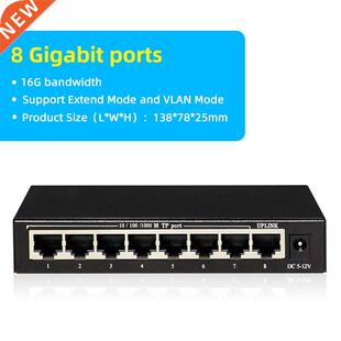 5/8/16/24 Gigabit Ethernet Switch 10/100/1000Mbps RJ45 LAN F