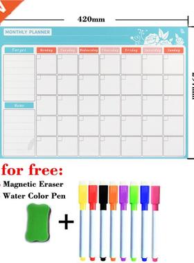 Dry Erase Magnet Weekly Monthly Planner Calendar Table Calen