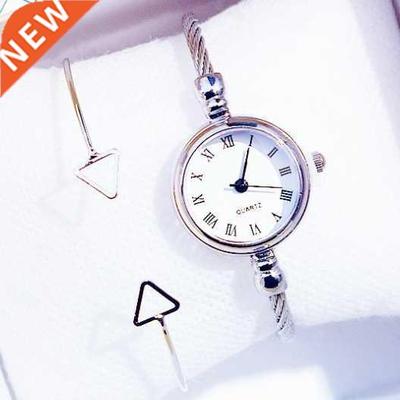 Women Silver Steel Bracelet Watches Casual Luxury Female Exq