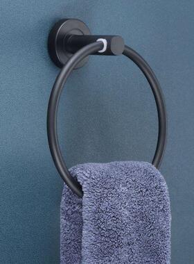 Wall Mounted Black Towel Hanger Rack Stainless Steel Towel R