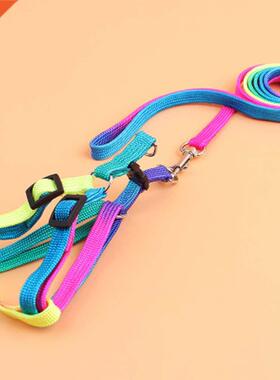 Pet Cat Dog Kitten Adjustale Colorful Harness Lead Leash Co