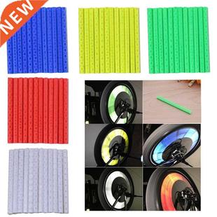 Bicycle Wheel Mount Set Warni Bike Reflector Spoke 12Pcs Rim