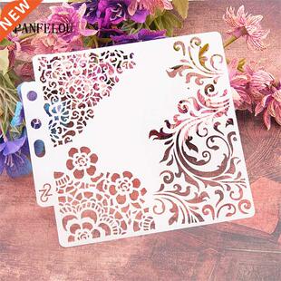 Flower vines scrapbook stencils spray plastic mold shield DI