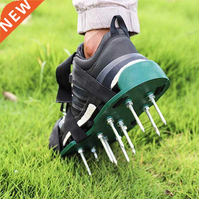Lawn Aerator Shoes New arrival with 6 shoelace Garden Yard G