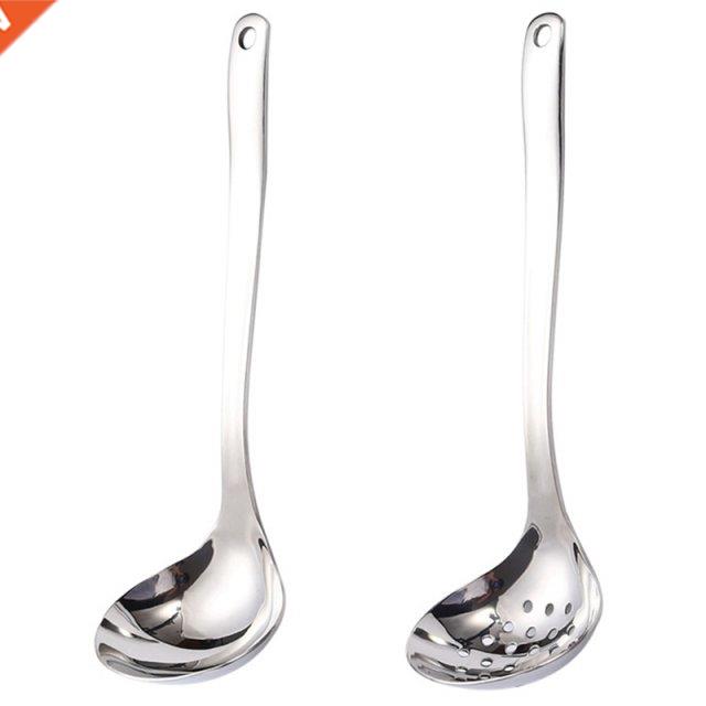 Kitchen Tools Stainless Steel Soup Spoon and Colander Househ