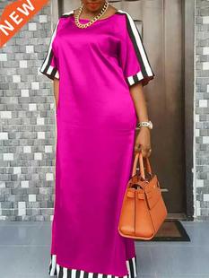 Summer Stri Long Neck Women 2022 VONDA Dress Maxi Bohemian