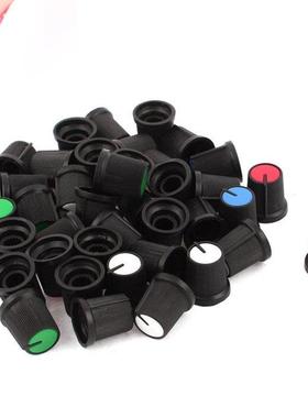 40 x White Red Green Blue Potentiometer Rotary Control Knobs