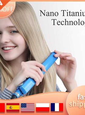 Curling Iron Dual Voltage Tourmaline Ceramic Hair Curler Wit