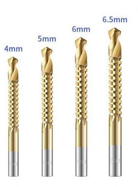 6Pcs Slotting Drill Bits Set Spiral Screw Metric Composite T