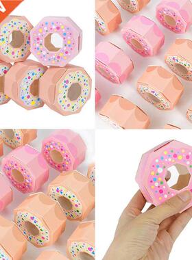10pcs Donuts  Hexagon Can Chocolate Gift Box Sweet Them